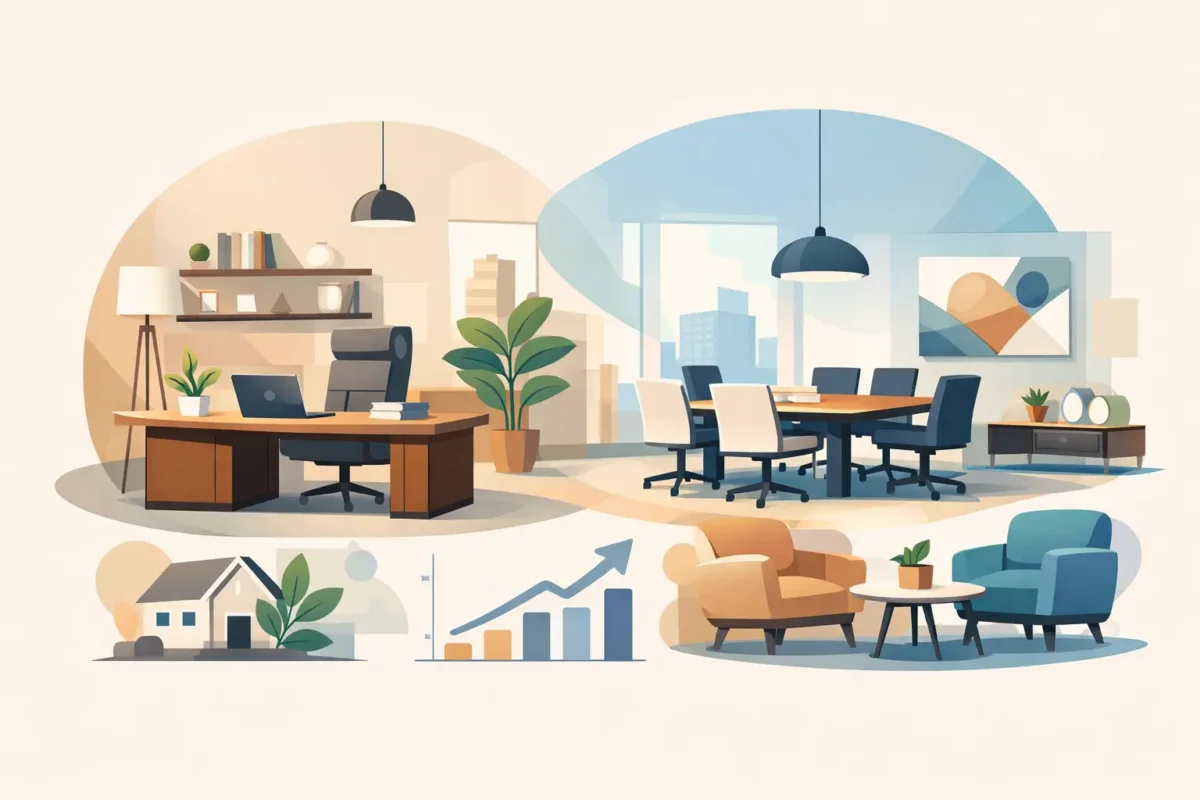 10 أفكار ديكور داخلي للمكاتب ترفع القيمة