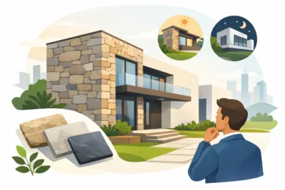 استخدام الحجر في الواجهات: متى يكون الأفضل؟