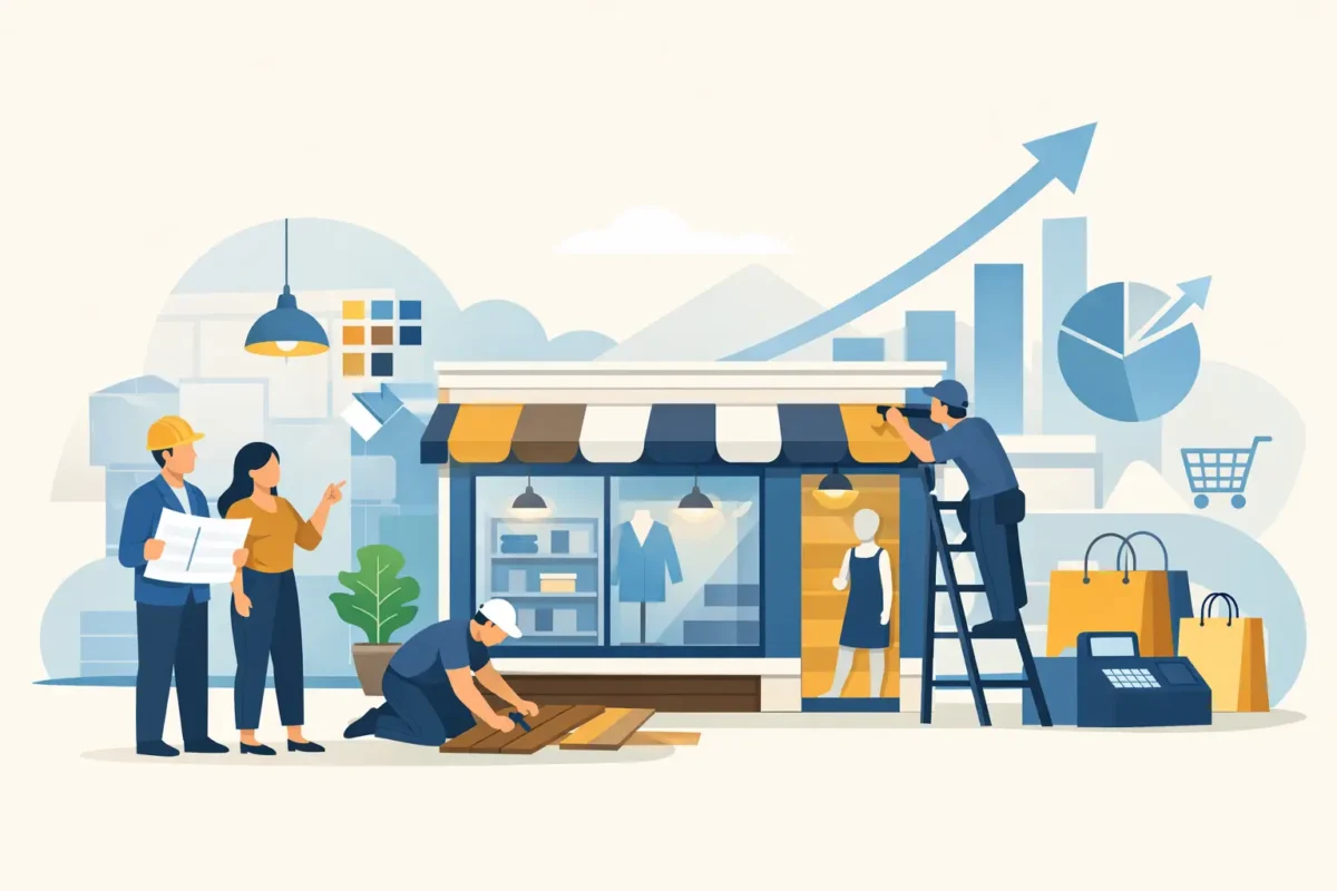 كيف تختار تشطيب محل يرفع المبيعات