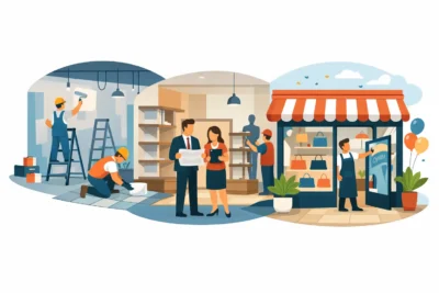 مراحل تشطيب المحلات التجارية خطوة بخطوة