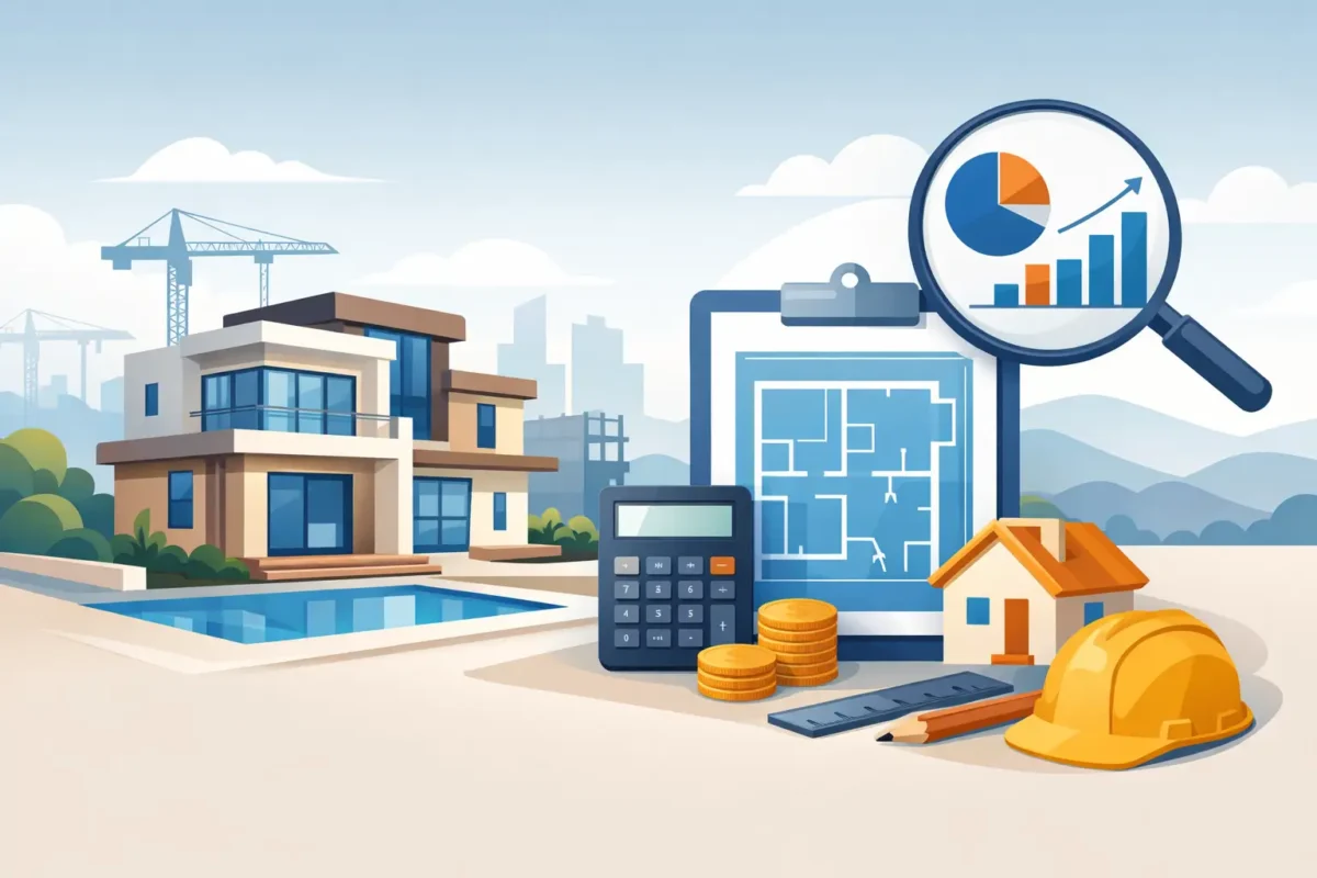 تكلفة بناء فيلا من البداية وكيف تُحسب بدقة