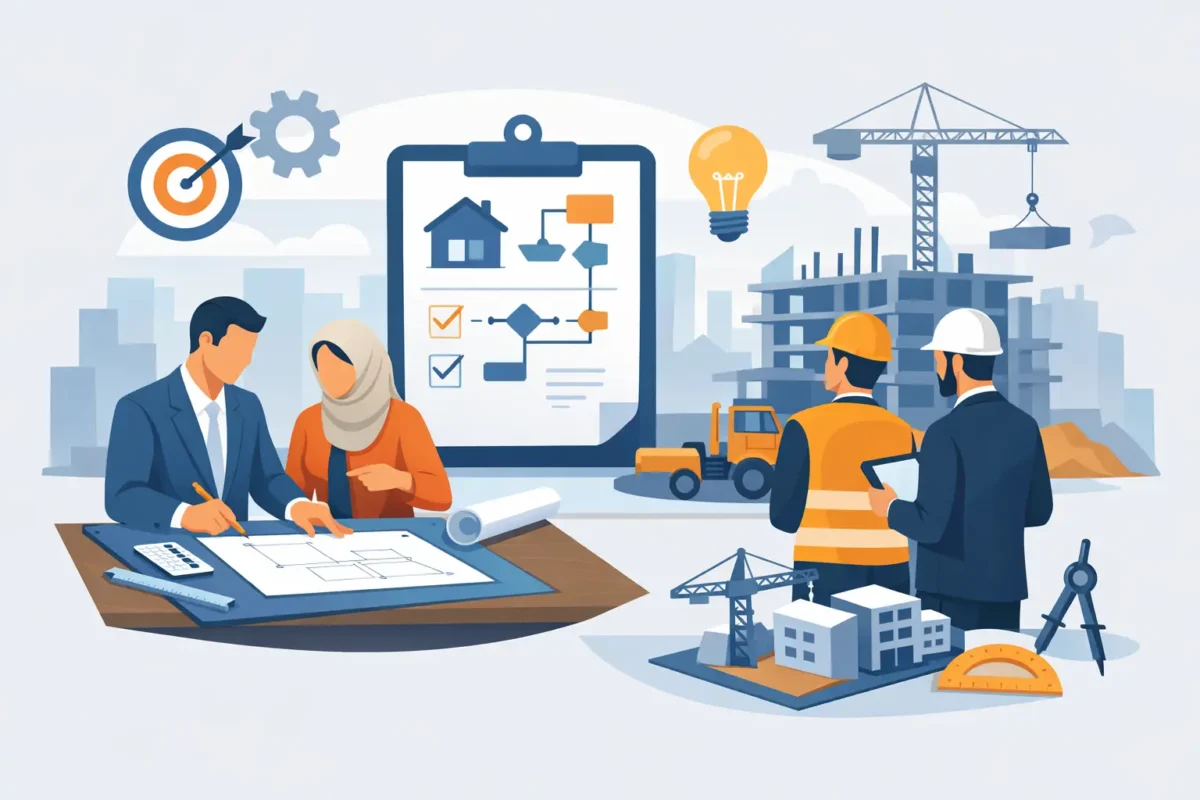 كيف أخطط لمشروع بناء ناجح بخطوات واضحة