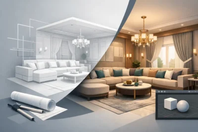 تصميم ثلاثي الأبعاد للمجالس قبل التنفيذ