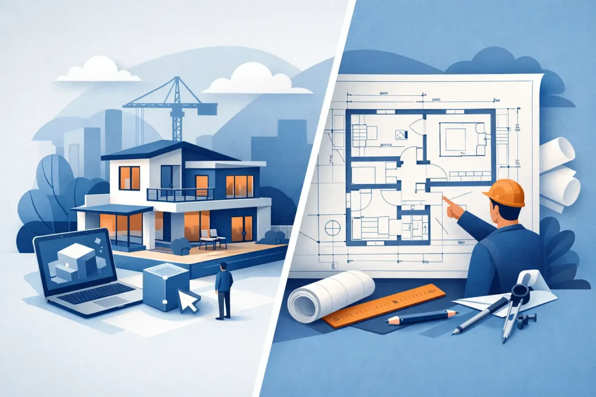 تصميم ثلاثي الأبعاد أم مخططات قبل التنفيذ؟