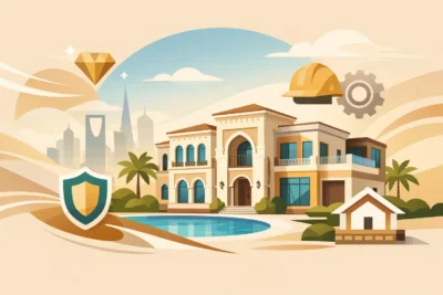 تصميم واجهات فلل سعودية يوازن الفخامة والمتانة