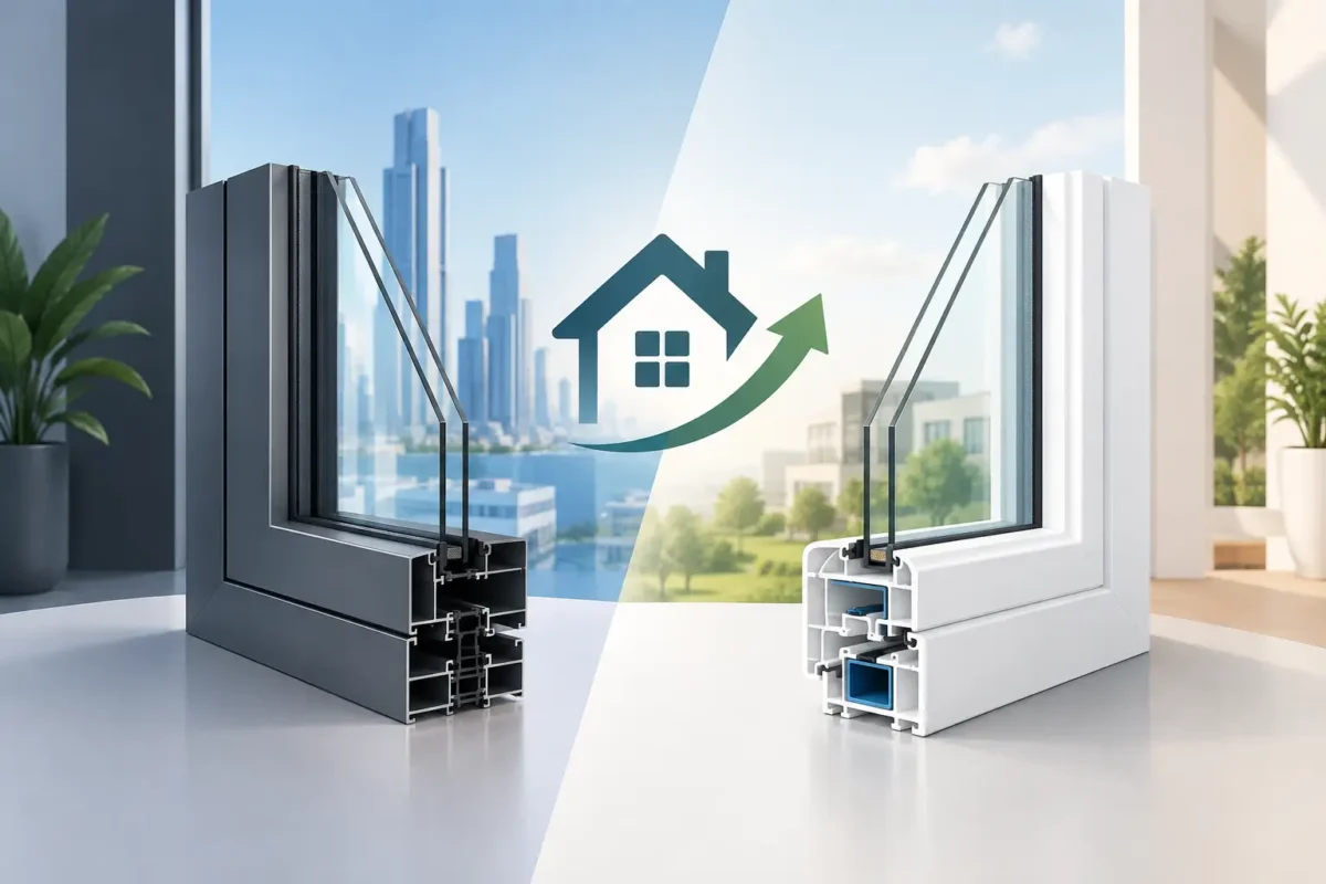 الألمنيوم أم UPVC للنوافذ؟ قرار يرفع قيمة مشروعك